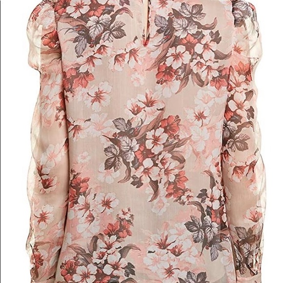 Vince Camuto Timeless Blooms Long Sleeve Blouse - Picture 2 of 6